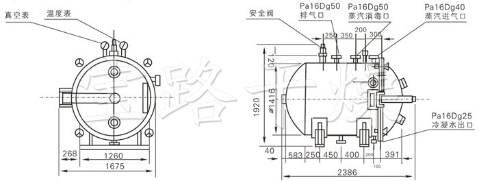 圓形靜態(tài)真空干燥機(jī)結(jié)構(gòu)示意圖